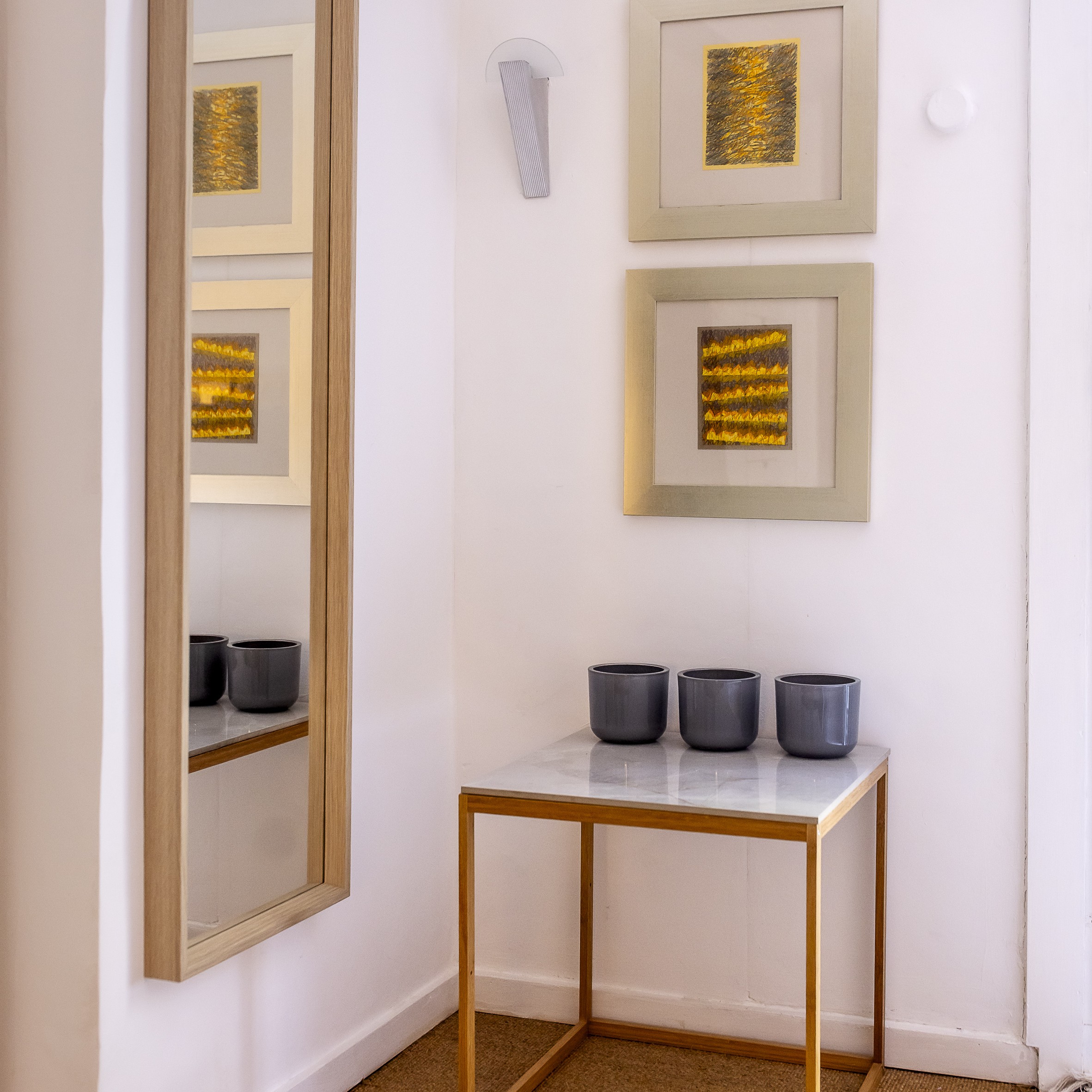 Schlafzimmer Detail mit Spiegel